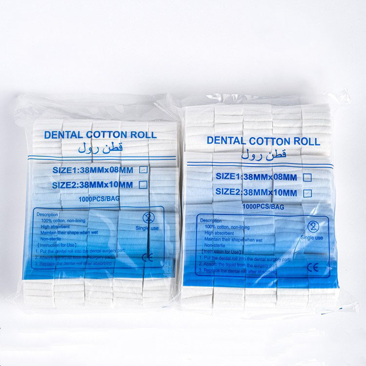 Dental cotton wool roll disposable medical absorbent dental cotton roll