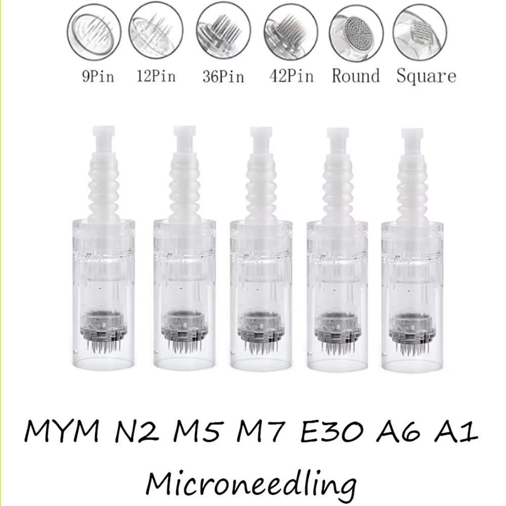 Disposable Mico Needing 9 12 24 36 Round Nano Blue Long Bayonet Needle Cartridges for A1 A6 N2 MYM M5 M7 Machine Skin Care