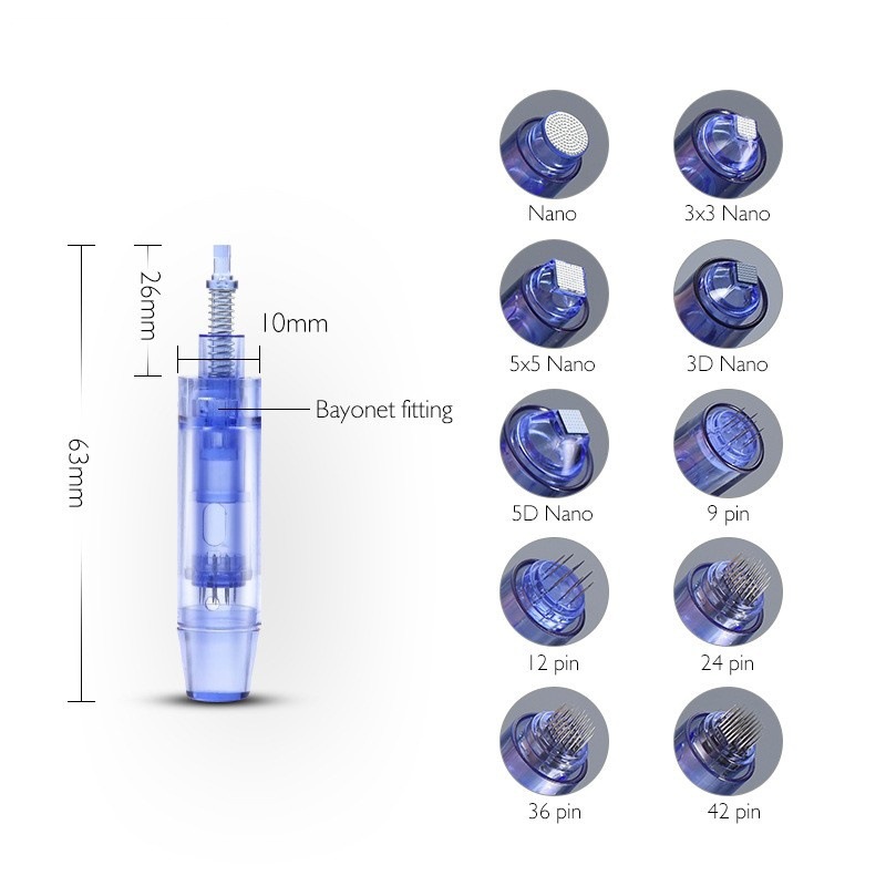 Microneedling Dr.Pen Dermapen Needle Cartridge A1/A6/M5 Needle 1 3 5 7 9 12 24 36 42 Pins Nano Cartridge Dermapen