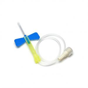 Disposable Use 18g 21g 22g 23g 25g Single or Two-Winged Butterfly Blood Collection Needle Set With Luer Adapter