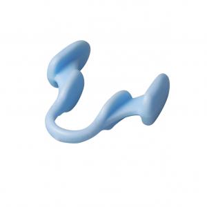 New mini anti-snoring health sleep aid device helps expand the nasal passages and has a soft silicone anti-snoring nose clip.