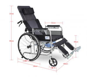 High back wheelchair