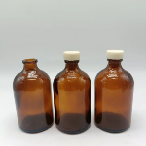 Amber Clear Injection Molded Glass Vials