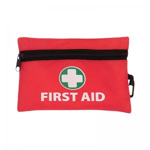 first aid kit with emergency medical supplies