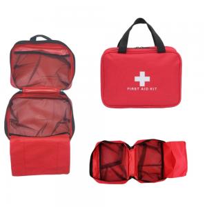 first aid kit with emergency medical supplies