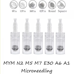 Disposable Mico Needing 9 12 24 36 Round Nano Blue Long Bayonet Needle Cartridges for A1 A6 N2 MYM M5 M7 Machine Skin Care