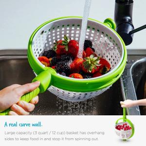 Rotate the draining basket