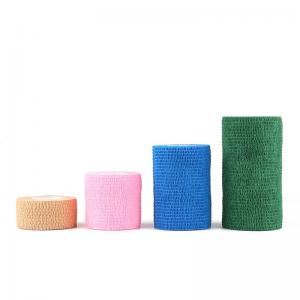 Medical self-adhesive elastic bandage